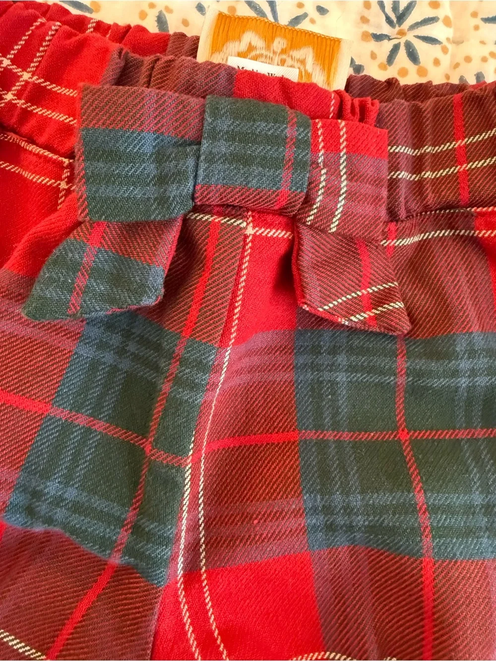 TBBC Red Plaid Elastic Waist Bloomers